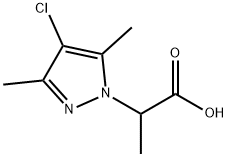 2-(4-氯-3,5-二甲基-1H-吡唑-1-基)丙酸, 956950-98-4, 结构式