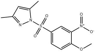 1-((4-methoxy-3-nitrophenyl)sulfonyl)-3,5-dimethyl-1H-pyrazole Structure