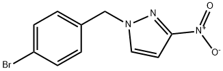1-[(4-bromophenyl)methyl]-3-nitro-1H-pyrazole Structure
