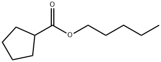 Cyclopentanecarboxylic acid, pentyl ester 化学構造式