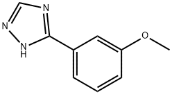 3-(3-Methoxy-phenyl)-1H-[1,2,4]triazole Struktur