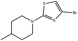 4-bromo-2-(4-methylpiperidin-1-yl)-1,3-thiazole Struktur
