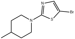 5-bromo-2-(4-methylpiperidin-1-yl)-1,3-thiazole Structure