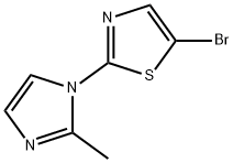 5-bromo-2-(2-methylimidazol-1-yl)-1,3-thiazole Structure