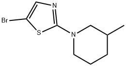 5-bromo-2-(3-methylpiperidin-1-yl)-1,3-thiazole 化学構造式