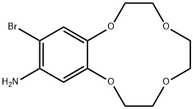 1,4,7,10-Benzotetraoxacyclododecin-12-amine, 13-bromo-2,3,5,6,8,9-hexahydro- Structure