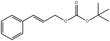tert-butyl (E)-cinnamyl carbonate 化学構造式