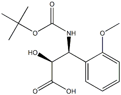 N-(Tert-Butoxy)Carbonyl (2S,3S)-3-Amino-2-hydroxy-3-(2-methoxy-phenyl)propionic acid Structure