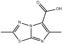 2,6-Dimethyl-imidazo[2,1-b][1,3,4]thiadiazole-5-carboxylic acid Struktur