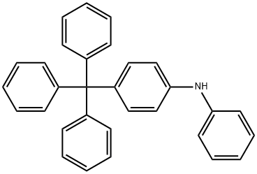 N-phenyl-4-tritylaniline Struktur