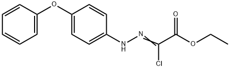 ethyl (2Z)-2-chloro-2-[2-(4-phenoxyphenyl)hydrazin-1-ylidene]acetate Structure