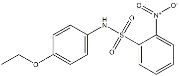 N-(4-Ethoxyphenyl)-2-nitrobenzenesulfonamide, 97%, 96950-96-8, 结构式