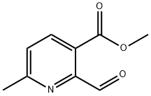 2-甲酰基-6-甲基-3-吡啶甲酸甲酯,97367-95-8,结构式