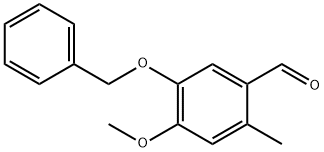 5-(Benzyloxy)-4-Methoxy-2-Methylbenzaldehyde Structure