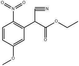 ethyl 2-cyano-2-(5-methoxy-2-nitrophenyl)acetate Struktur