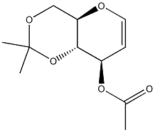 3-O-乙酰基-4,6-O-亚异丙基-D-葡萄烯糖, 97747-17-6, 结构式