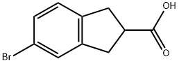5-Bromoindan-2-carboxylic Acid Structure