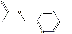 Pyrazinemethanol, 5-methyl-, acetate (ester) 结构式