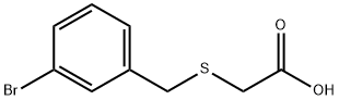 [(3-bromobenzyl)sulfanyl]acetic acid Struktur
