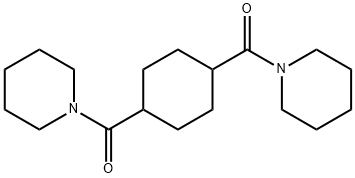 1,1'-[1,4-cyclohexanediyldi(carbonyl)]dipiperidine 结构式