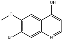 7-bromo-6-methoxyquinolin-4-ol 化学構造式