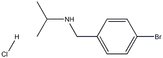 [(4-bromophenyl)methyl](propan-2-yl)amine hydrochloride Structure