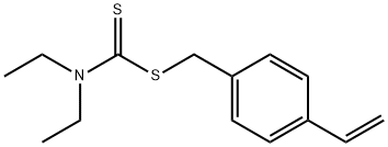 Carbamodithioic acid, diethyl-, (4-ethenylphenyl)methyl ester Structure