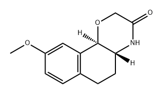 (4aR,10bR)-9-methoxy-4a,5,6,10b-tetrahydro-4H-benzo[h][1,4]benzoxazin-3-one Structure