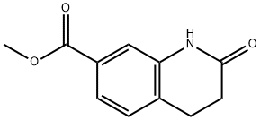 methyl 2-oxo-1,2,3,4-tetrahydroquinoline-7-carboxylate 结构式