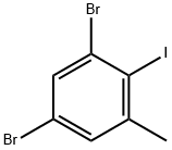 2,4-二溴-6-甲基碘苯 结构式