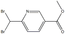 6-(二溴甲基)吡啶-3-羧酸甲酯, 1001200-43-6, 结构式