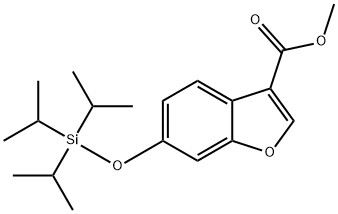 6-triisopropylsilanyloxy-benzofuran-3-carboxylic acid methyl ester