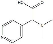 2-(dimethylamino)-2-(pyridin-4-yl)acetic acid 化学構造式