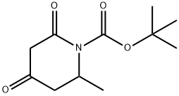 tert-butyl 2-methyl-4,6-dioxopiperidine-1-carboxylate Structure