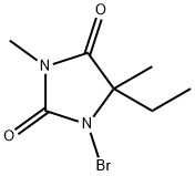 1-BROMO-3,5-DIMETHYL-5-ETHYLHYDANTOIN Structure