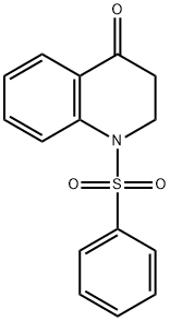 1-苯磺酰基-2,3-二氢-1H-喹啉-4-酮 结构式