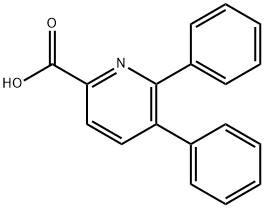 5,6-diphenyl-2-Pyridinecarboxylic acid Structure