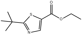 ethyl 2-tert-butylthiazole-5-carboxylate 化学構造式