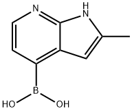 (2-METHYL-1H-PYRROLO[2,3-B]PYRIDIN-4-YL)BORONIC ACID 化学構造式