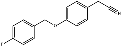 2-(4-(4-氟苄基)氧基)苯基)乙腈,1016535-83-3,结构式