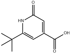 6-tert-Butyl-2-oxo-1,2-dihydro-pyridine-4-carboxylic acid Struktur