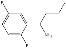 1-(2,5-ジフルオロフェニル)ブチルアミン 化学構造式