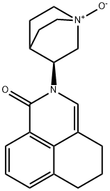 1H-Benz[de]isoquinolin-1-one,2,4,5,6-tetrahydro-2-[(3S)-1-oxido-1-azabicyclo[2.2.2]oct-3-yl]- 化学構造式