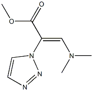 3-(Dimethylamino)-2-(1H-1,2,3-triazol-1-yl)acrylic acid methyl ester Structure