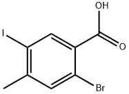 2-bromo-5-iodo-4-methylbenzoic acid Structure