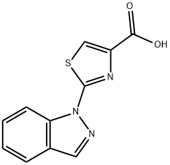 2-(1H-Indazol-1-Yl)Thiazole-4-Carboxylic Acid Struktur