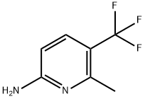 6-Methyl-5-trifluoromethyl-pyridin-2-ylamine 化学構造式