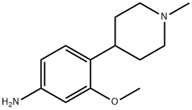 3-methoxy-4-(1-methyl-4-piperidinyl)benzenamine 结构式