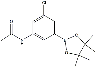 N-(3-chloro-5-(4,4,5,5-tetramethyl-1,3,2-dioxaborolan-2-yl)phenyl)acetamide Structure