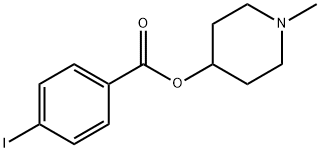 1-methylpiperidin-4-yl 4-iodobenzoate Struktur